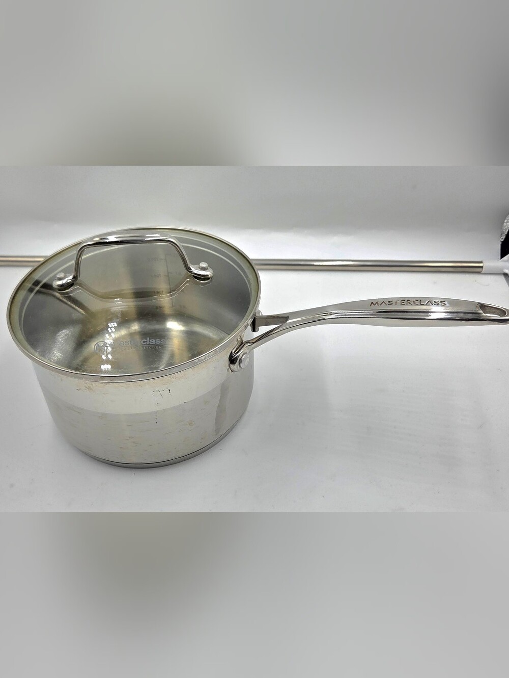 Masterclass 2-qt 7" Saucepan Pot Preowned Cookware Premium Stainless Steel